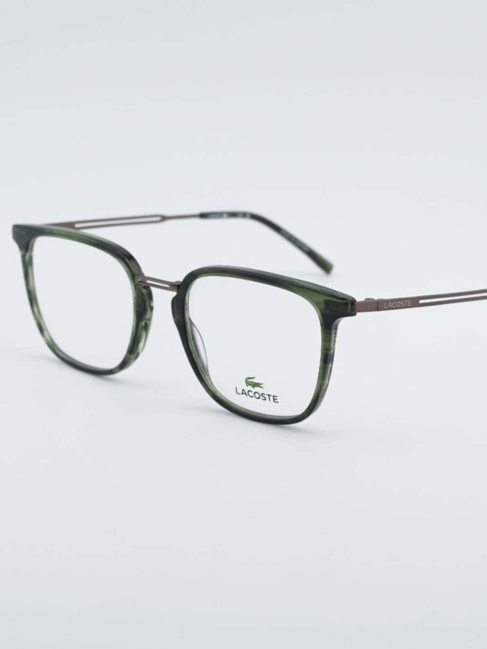 Lacoste L2853PCN 220 Eyeglasses Havana / Green 52mm Square Frame